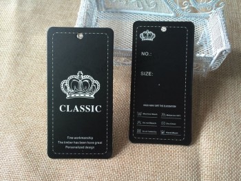 Top Quality Paper Tag for Clothing with Hot Stamping