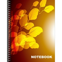 Cuaderno lindo florido cubrir impresión de cuaderno de costumbres