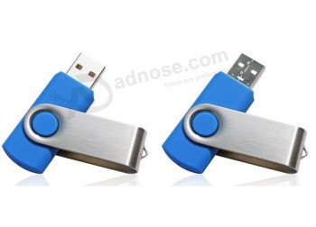 PMirsonalizado alto-Final azul marino azul giratorio Unidad flash USB 4 Gb