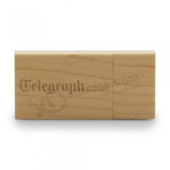 Regalo de boda grabado/Logotipo de impresión usb de madera palo de memoria 8 gb