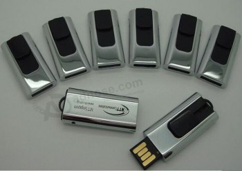 귀하의 로고와 함께 사용자 지정에 대 한 실버 USB 플래시 드라이브에 사용자 지정 무료 로고