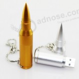 무료 열쇠 고리와 함께 총알의 USB 플래시 드라이브에 대한 로고와 사용자 정의