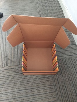 Pacote, caixa de papel, tampa articulada, caixa de papel ondulado atacado