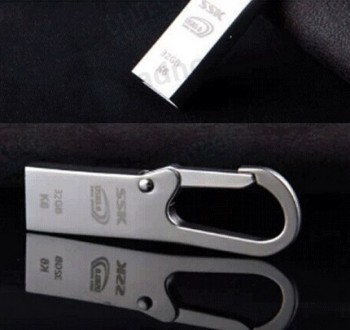изготовленный на заказ с вашим логосом для 100% реальной емкости логоса печатает металлическую вспышку USB
