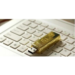 обычай с вашим логотипом для USB с золотым баром 2.0 флеш-накопитель 3.0 палочка золотой бар USB диск