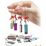 Op maat mEt uw logo voor gratis slEutElhangEr Mini-mEtaal USB-flashstation 4 Gb