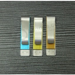 Custom with your logo Book Clip Metal Material of USB Flash Drive