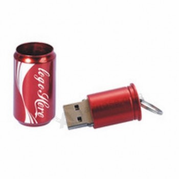 Anillo de metal vendedor caliente-Pull Cans USB 2.0 Drive, Beer Pop Can Flash Drive