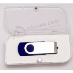 Wholesale custom Hot Sale Swivel USB Drive with Plastic Box