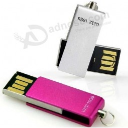 Wholesale custom 4cm Mini USB Pen Drive with Free Key Chain 32GB 64GB 128GB