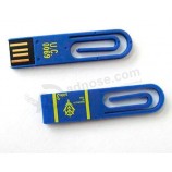 Customized Logo for High Quality Smart Plastic Paper Clip USB Flash Drive of Free Logo