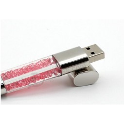 Custom with your logo for Hot Sell Crystal USB125MB-512GB Crystal USB Flash Drive