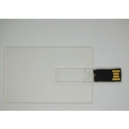 Custom with your logo for Pomotional Transparent Card USB Flash Drive 32GB (TF-0110)