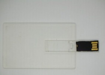 Custom with your logo for Pomotional Transparent Card USB Flash Drive 32GB (TF-0110)
