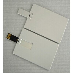 Custom with your logo for Silver Color Plastic Card USB Flash Drive