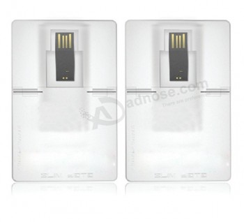 Custom with your logo for Best Promotional Credit Card Memory Transparent Card Drive (TF-0421)