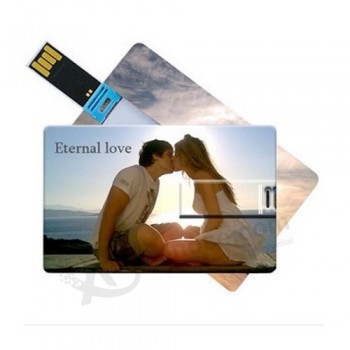 신용 카드 U에스B 플래시 스틱 4 기가 바이트 전체 용량에 대한 귀하의 로고와 함께 사용자 정의 3.74지b (Tf-0024)