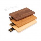 Custom with your logo for Free Logo Printing on Wooden Card USB Flash Drive 8GB