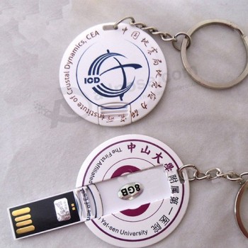 Round Card USB Flash Drive 128MB for Promotional Gifts for custom with your logo