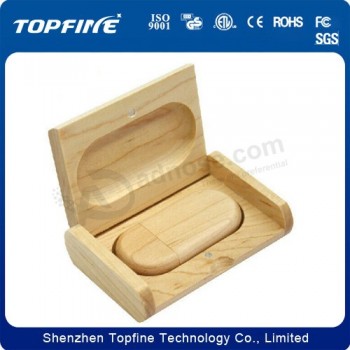 Wholesale high-end Wooden Box USB Flash Drive with 1GB, 2GB, 4GB, 8GB and 16GB