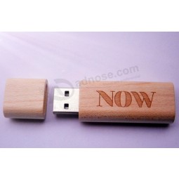 Custom high-end Free Engrave Logo on Wooden USB Flash Drive