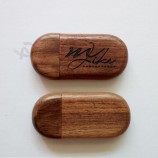 Wholesale custom cheap Walnut USB Flash Drive Wooden USB Disk 8GB 16GB