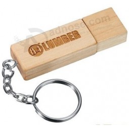 Wholesale custom cheap Top Selling 4GB Logo Printed Wooden New USB Disk (TF-0317)