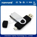 Wholesale custom cheap 2017 Twist Double Ended OTG Phone USB Flash Drive (TF-0176)