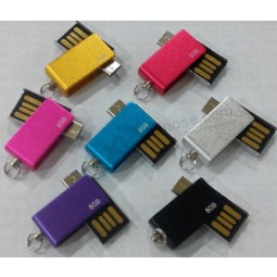 Custom with your logo for Swivel USB Flash Disk for Mobile Phone