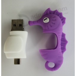 Custom with your logo for Soft PVC USB Flash Drive for OTG Mobile Phone