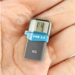 Op MEenEent GeMEenEenkt Met uw loGo voor Mini-USB-flEenShStEention 3.0 OtG USB pen drive.