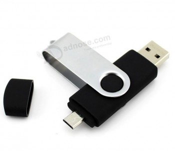 ブラックotG USBペンドライブ2 GbのあなたのロゴとカスタムのギフトのためのあなたのロゴoeM