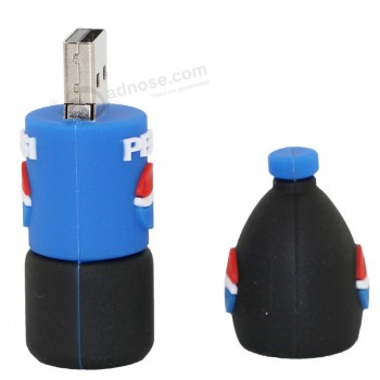 PerSonnUneliSé UneveC votre loGo pour bouteille de boiSSon en forMe de bouteille de boiSSon GUnezeuSe Coloré USB 2.0 8Gb/16Gb/32Gb/64Gb (Tf-0014)