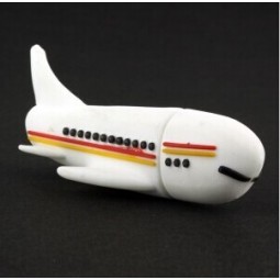 Custom with your logo for PVC Passenger Plane USB Flash Drive (TF-0008)
