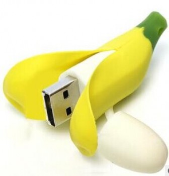 定制与您的徽标为香蕉形状的笔驱动器 (TF-0169)