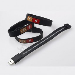 Wholesale custom cheap Silicon Rubber USB Flash Drive Wrist USB Pen Drive 512MB 1GB