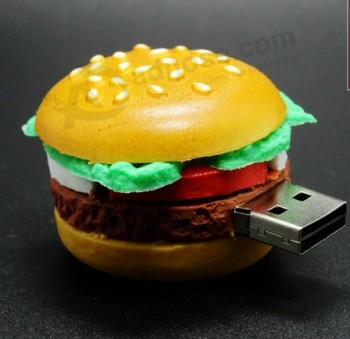 Wholesale custom high-end Hamburger Shape USB Flash Drive