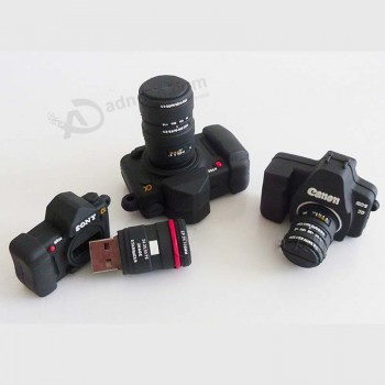 定制便宜的pvC橡胶相机定制U秒B闪存驱动器3d pvC od米/Oe米服务随身碟出售