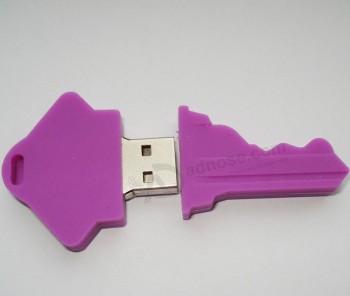 Wholesale Customization PVC Key Shape USB Flash Drive for sale 