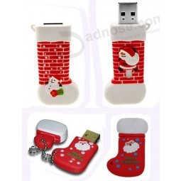 Custom high-end Christmas Gifts Christmas Socks USB Drive (TF-0215)
