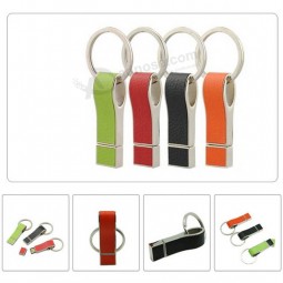 Wholesale cheap High Quality 8GB Leather USB Flash Drive with Free Logo Engraving