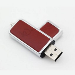GroßhEinndel billiG 4Gb leder USB StiCk Mit kunden loGo (Tf-0255)