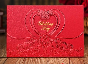 Brief Wedding Card Paper Card Top Quality Greeting Card Printing