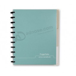 Customized Hardcover Notebooks Plastic Divided Paper