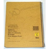 Printed Brown Kraft Paper Custom Notebooks for School