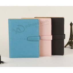 Customized Paper Note Books, Kraft Spiral Notebook, Leather Cover Paper Notebook
