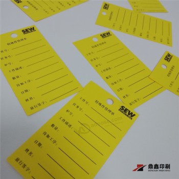 Customized Size Tag Printing for Product Item