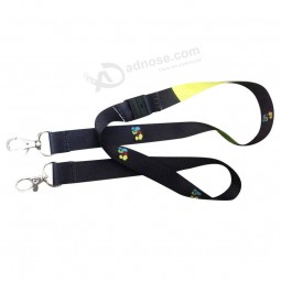 Wholesale high-end Promotion Lanyard for Special Passes 2 Metallic Hooks