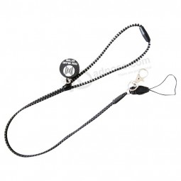 Wholesale high-end Hot Sell Cell Phone Zipper Lanyard with Puller and cheap price