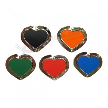 подарок промотирования складное сердце-образная вешалка для кошелька для вашего логотипа